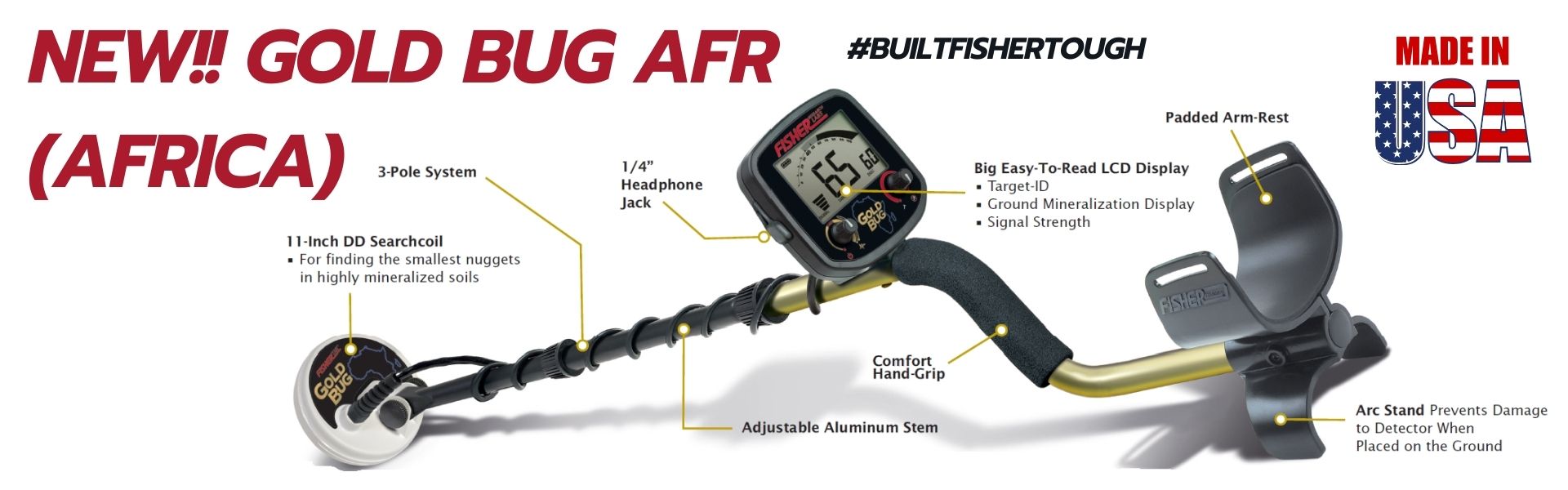 Fisher Gold Bug AFR - Banner