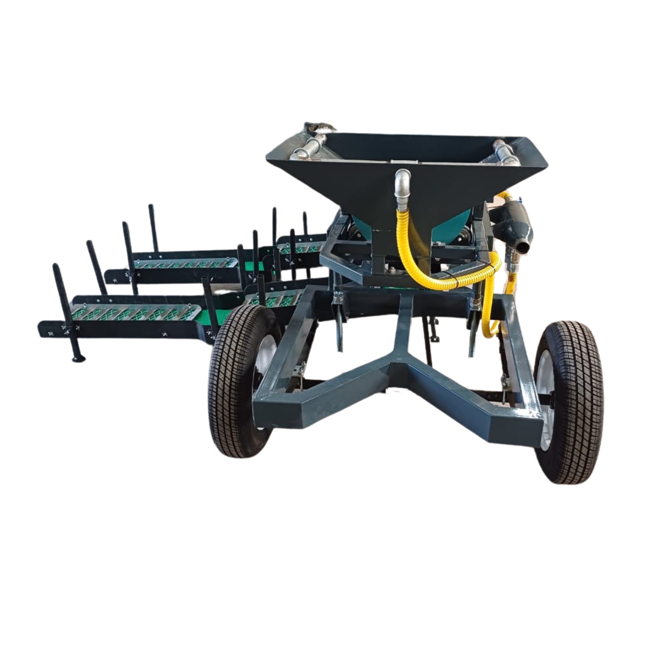 Mobile small scale gold mining trommel washplant built on single axis trailer